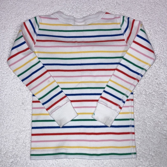 Hanna Andersson rainbow striped snug fit organic pajamas size 4 - Picture 5 of 10